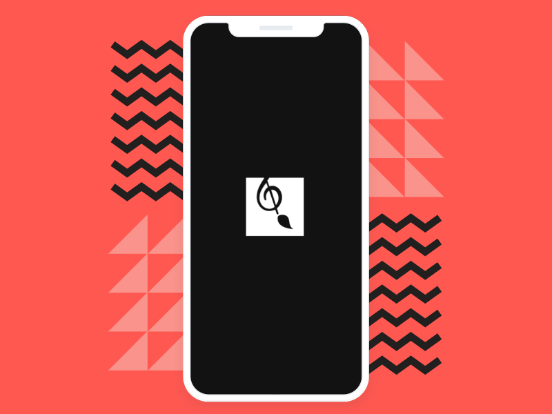 Music notes app interactions animation app design ui ux