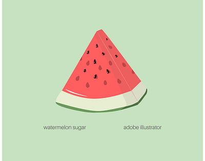 watermelon sugar illustration vector