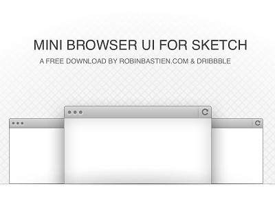 Simple Browser UI for Sketch bohemiancoding browser download free freebie sketch ui vector
