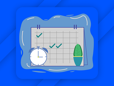 Alarm + Calendar illustration app design illustration vector