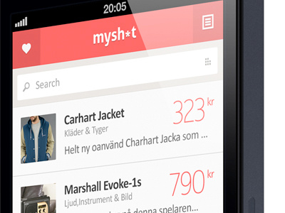 MySh*t 2 concept iphone list prrof of concept