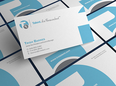 TRX Talent Business Card branding business card graphic design health design