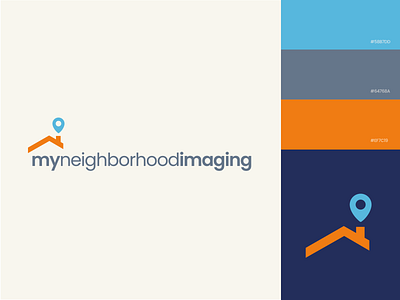 My Neighborhood Imaging Logo branding graphic design health design healthcare logo logo design medical typography