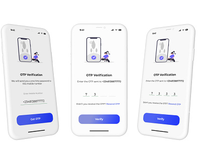 OTP Verification Pages by Johnson Gbayike on Dribbble