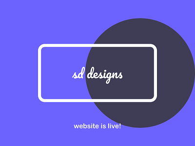 sd designs website is live! branding design graphic design illustration logo porfoliowebsite typography ux ux design vector web designing web developer webdesign website