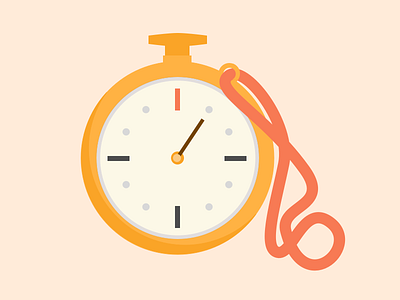 Stopwatch flat illustration