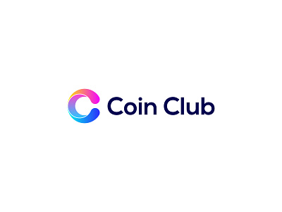 Coin Club Logo Design block chain logo