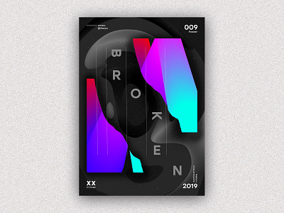 Broken colour poster