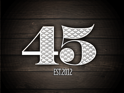 Forty Five 45 45collective logo pattern sahara bodoni soho