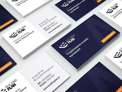 BUILDINGPLAN business card branding business card design logo