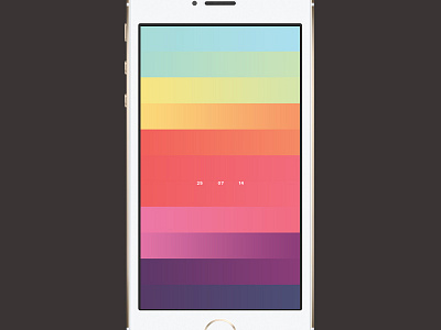 Colour Calendar app design calendar color colour design flat gradients summer