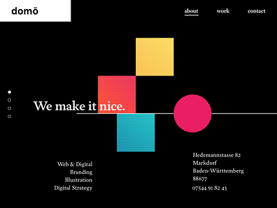 Design Agency Landing Page agency design minimalist typography ui userinterface web