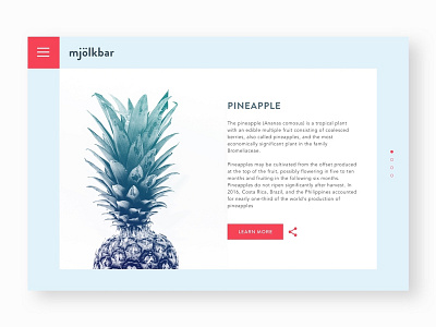 Pineapple 🍍 design minimalist typography ui userinterface web