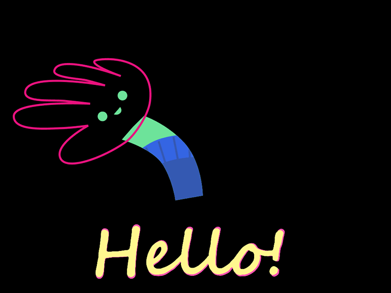 Mr hand says Hello! 2danimation after effects after effects animation animation character character design motiondesign
