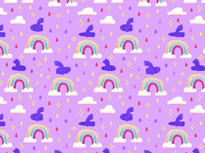 Over the rainbow - repeating pattern