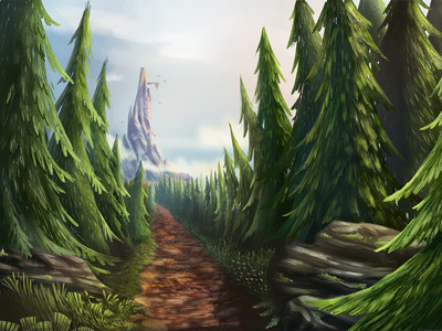 Hawk nest environment landscape