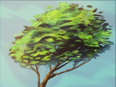 tree studies nature painting trees