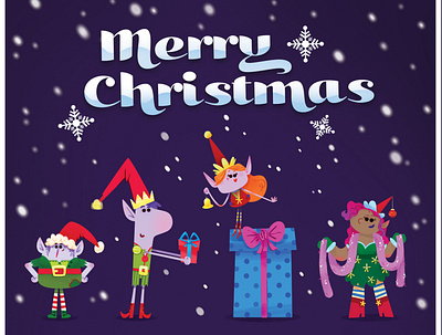 Elves of Christmas characterdesign christmas elf elves festive illustration