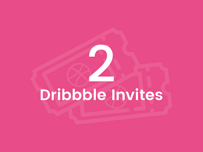 2x Dribbble Invite dribbble giveaway dribbble invite invitation invite mobile application ui ux webapps website