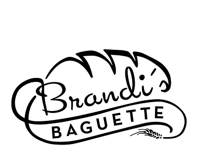 Brandi's Baguette branding graphic design logo typography