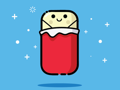 Cute Burrito by Ryan Herbert - Dribbble