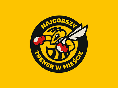 Najgorszy Trener Boxing animal bee boxing branding bug design fight hornet illustration logo mascot sport sports