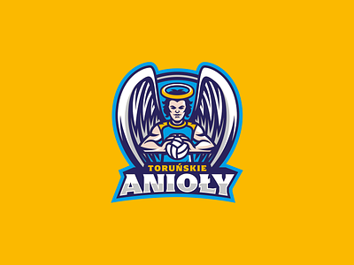 Toruń Angels akuma akuma101 akumastudio angel angellogo branding design illustration logo logodesigner mascot sport sports sportsbranding sportslogo teambranding teamlogo volleyball volleyballlogo
