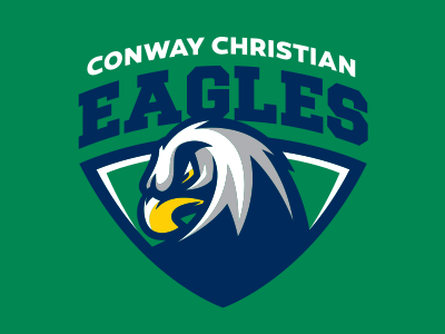 Conway Christian Eagles bird branding ccs christian conway eagles fierce k 12 logo mascot school sports