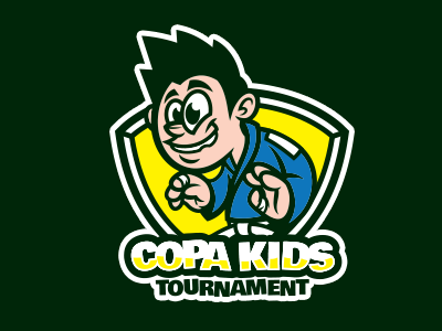 COPA KIDS BJJ Tournament bjj branding copa fight jiujitsu kid kids mascot sport tournament