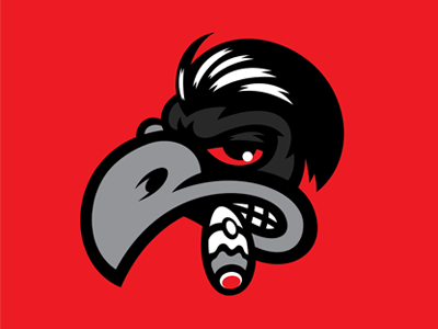 Mad Raven america american branding kulture kustom logo mad madraven mascot raven