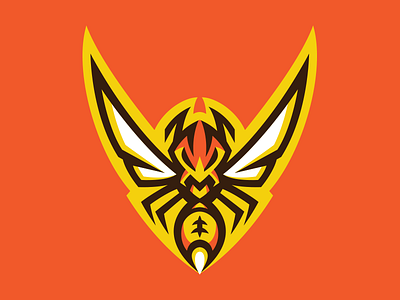 Wasp Logo akuma branding football logo mascot sport sports swarm wasp