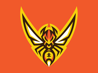 Wasp Logo akuma branding football logo mascot sport sports swarm wasp