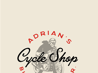logo design/ branding- Adrian's Cycle Shop branding design graphic design illustration logo vector