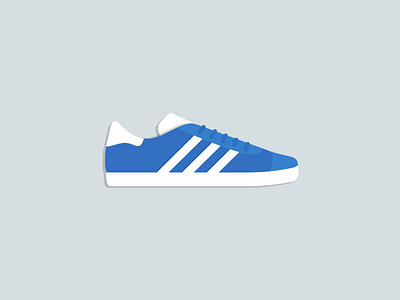 Adidas Gazelle adidas blue flat gazelle illustration shoes sneakers