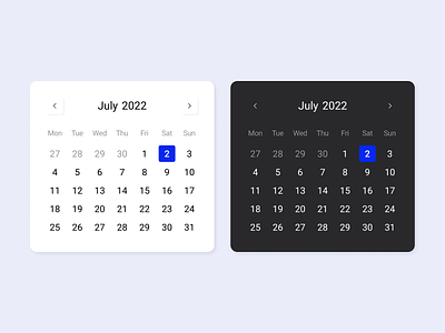 Daily UI 38 - "Calendar"