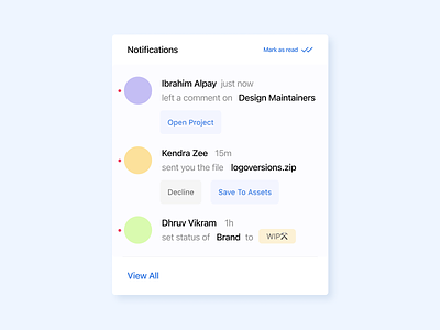 Daily UI 49 - "Notifications" 100daysofui activity feed app design colorful ui communication app dailyui design feed design feed ui minimalist ui mobile app ui mobile ui notification feed notifications notifications design notifications ui simple ui ui ui design ux