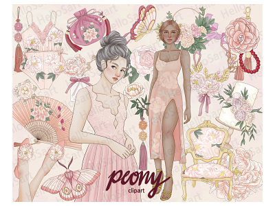 Peony Clipart