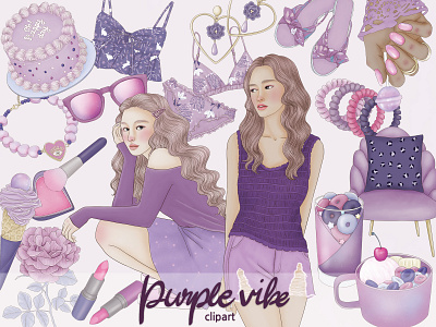 Purple Vibe Clipart