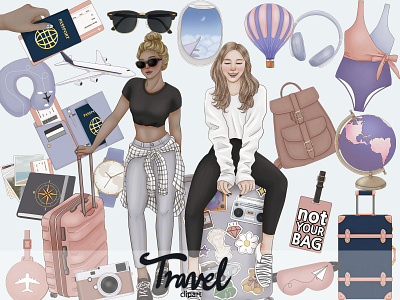 Travel Clipart clipart design fashion clipart illustration