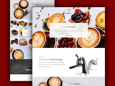 MilkBar Coffee Shop bar coffee flat milk milkbar ui web design