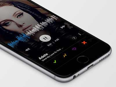 Mobile Music Player analytics artist landing material material design mobile music industry music player product ui web