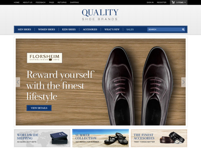 Online Shoe Store classy e commerce elegant fashion shoe shoes store style web design wood