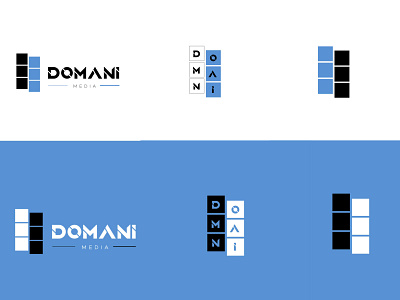 Domani Media brand identity branding graphic design icon logo