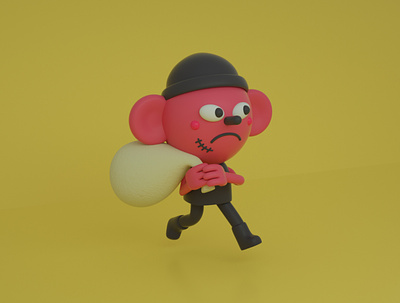 Ladrón / Thief 3d c4d character character design cinema 4d cute illustration render thief