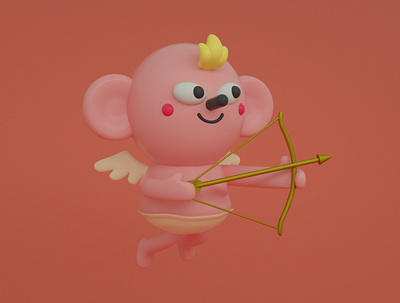 Valentines Day 3d character character design cinema 4d cute design illustration render valentine day
