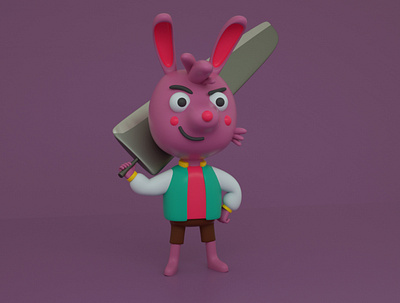 Bunny 3d bunny character character design cinema 4d cute design illustration render