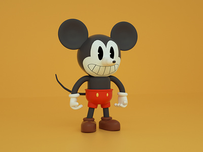 Mickey Mouse 3d character character design cinema 4d cute disney illustration kawaii mickey mouse render walt disney