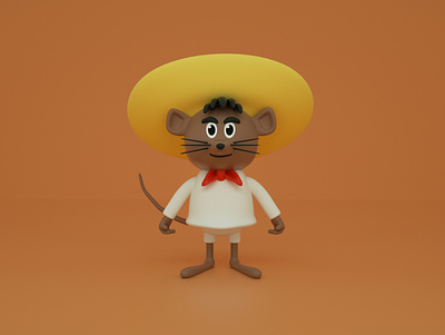 Speedy Gonzalez 3d character character design cinema 4d cute illustration kawaii render speedy gonzales
