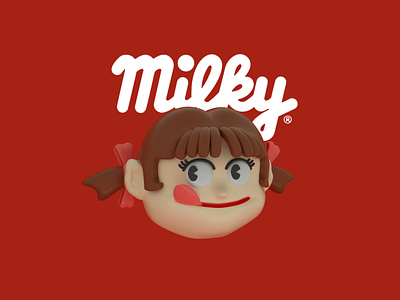 Peco from Milky 3d character cinema 4d cute fanart illustration kawaii milky peco