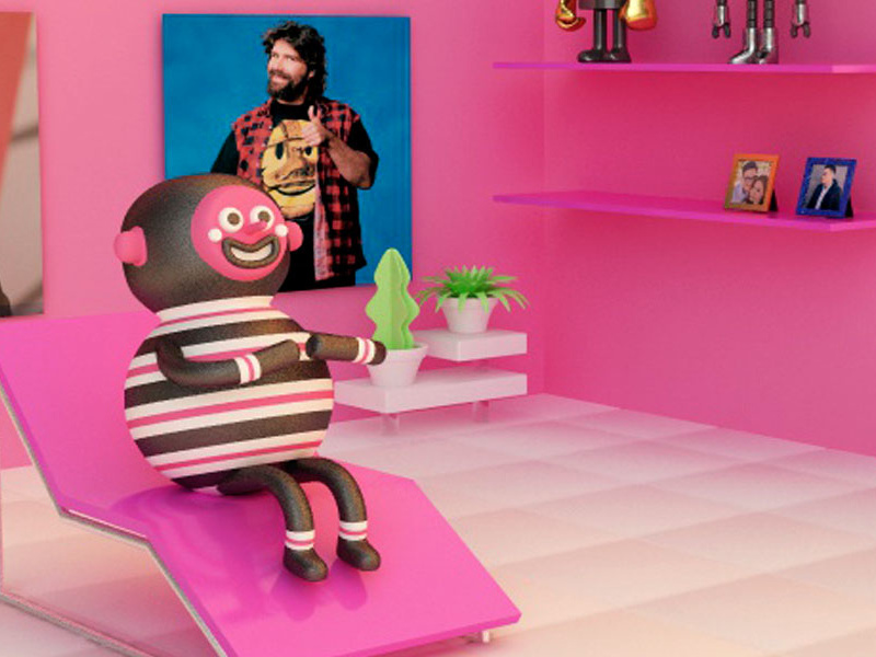 Room (fragment) illustration plant kawaii cute character render room